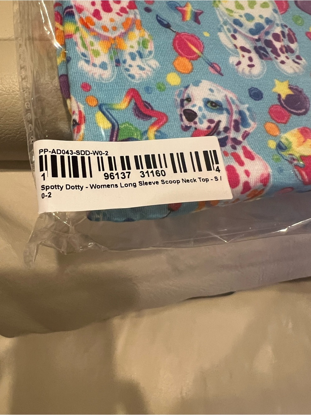Posh Peanut Lisa Frank Spotty Dotty Long Sleeve Pajamas set (S) - Picture 2 of 4